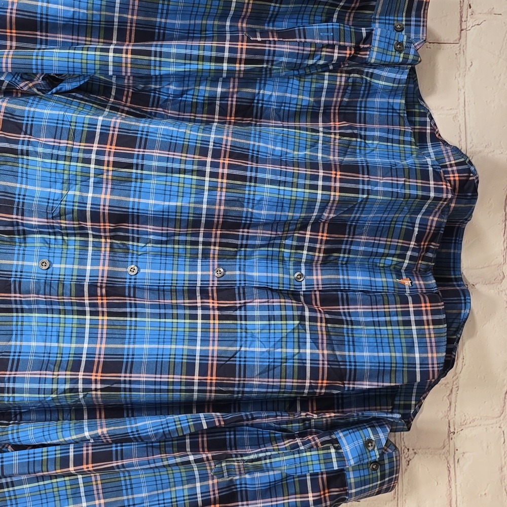 Nordstrom Smartcare Wrinkle Free Cotton Traditional Fit Dress Shirt Mens Size XL - Picture 5 of 14